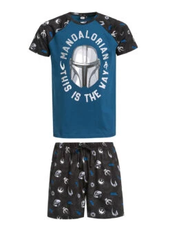 The Mandalorian The Way Herren Pyjama Schwarz/blau
