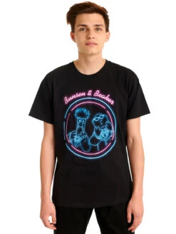 The Muppets Bunsen & Beaker Herren T-Shirt Schwarz