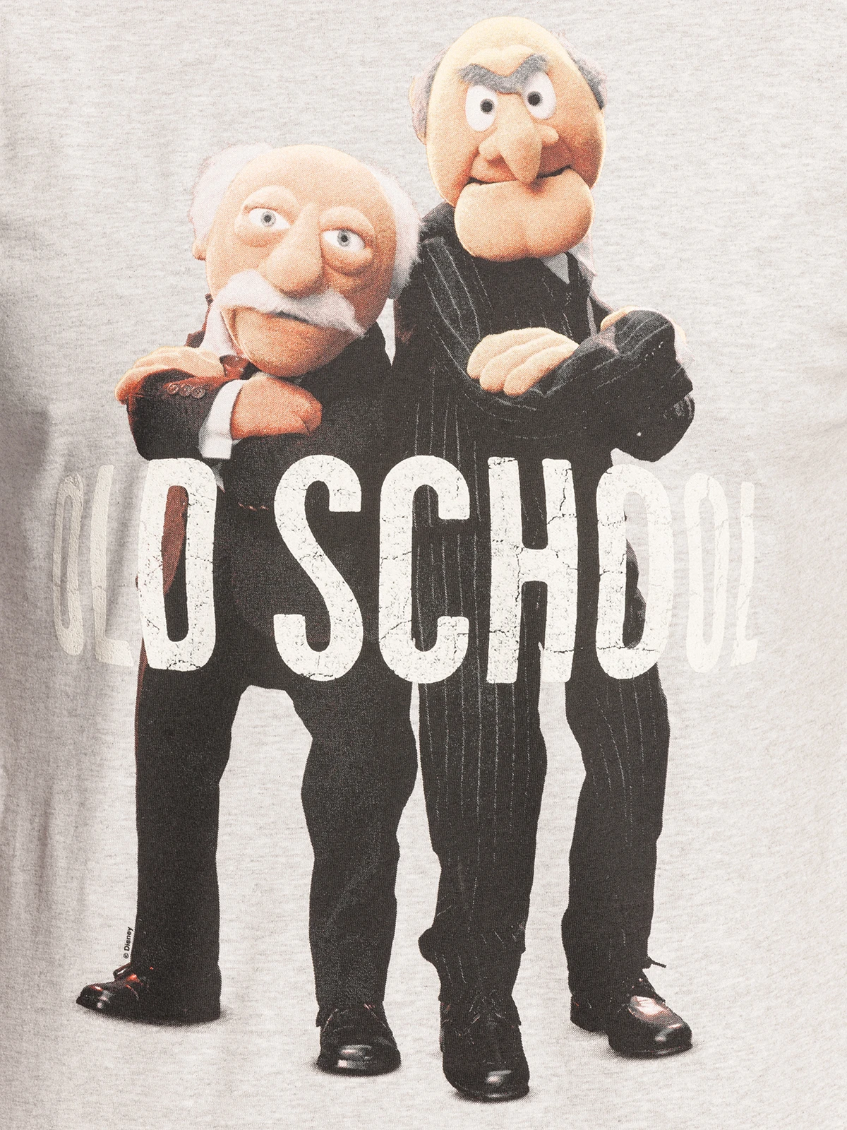 The Muppets Waldorf & Statler Herren T-Shirt Grau Meliert – Bild 4