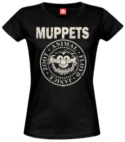 The Muppets R'N'R Damen T-Shirt Schwarz