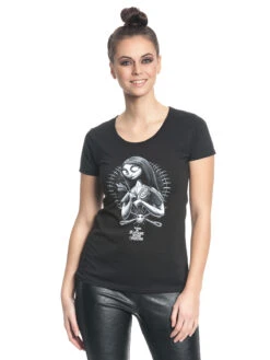 The Nightmare Before Christmas Sallys Spiders Girl Shirt Schwarz