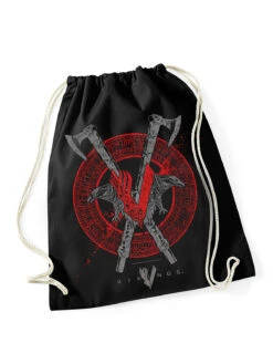 Vikings Axe&RavenGymbag Schwarz