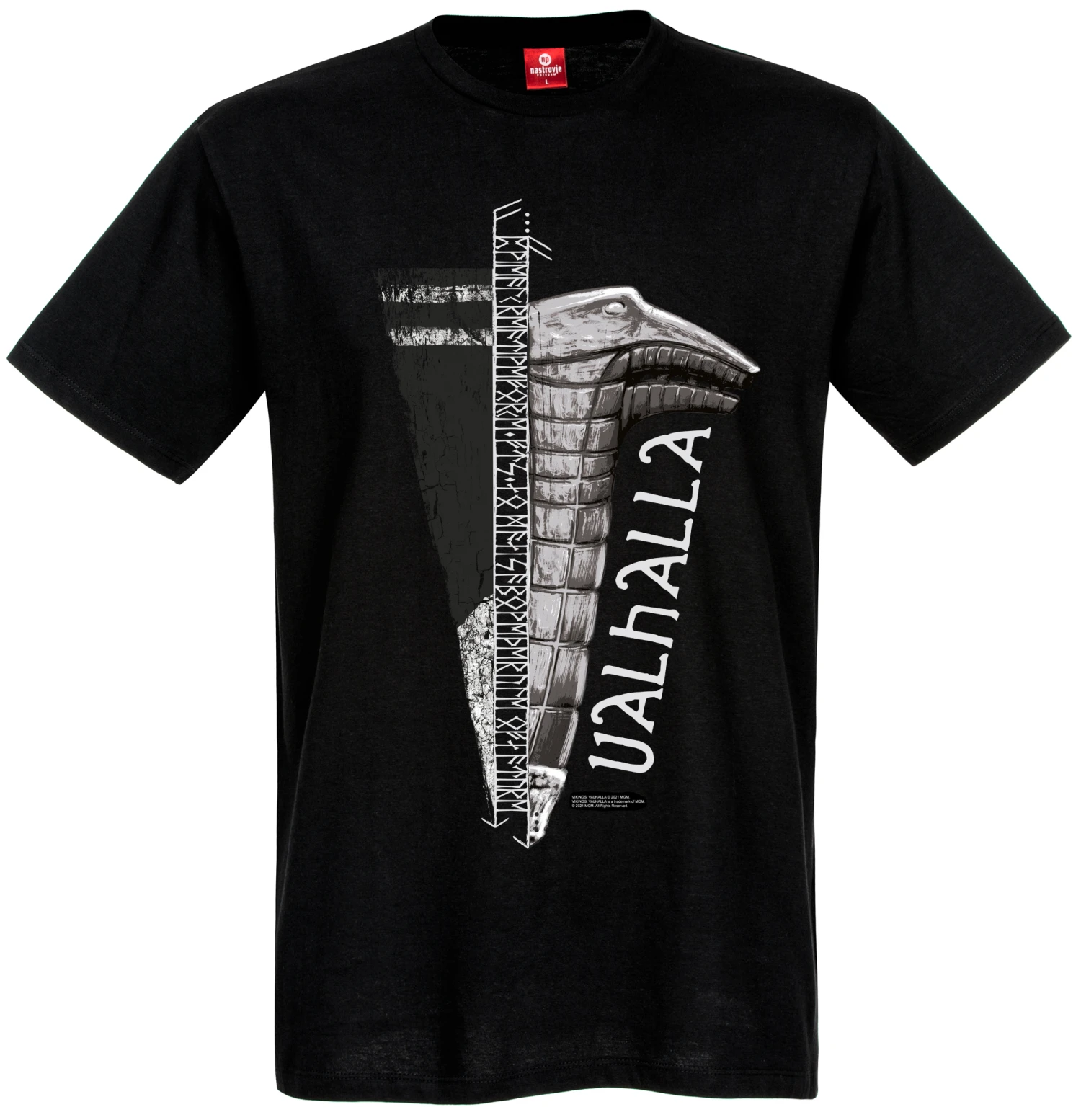 Vikings Valhalla Valhalla Collage Herren T-Shirt Schwarz