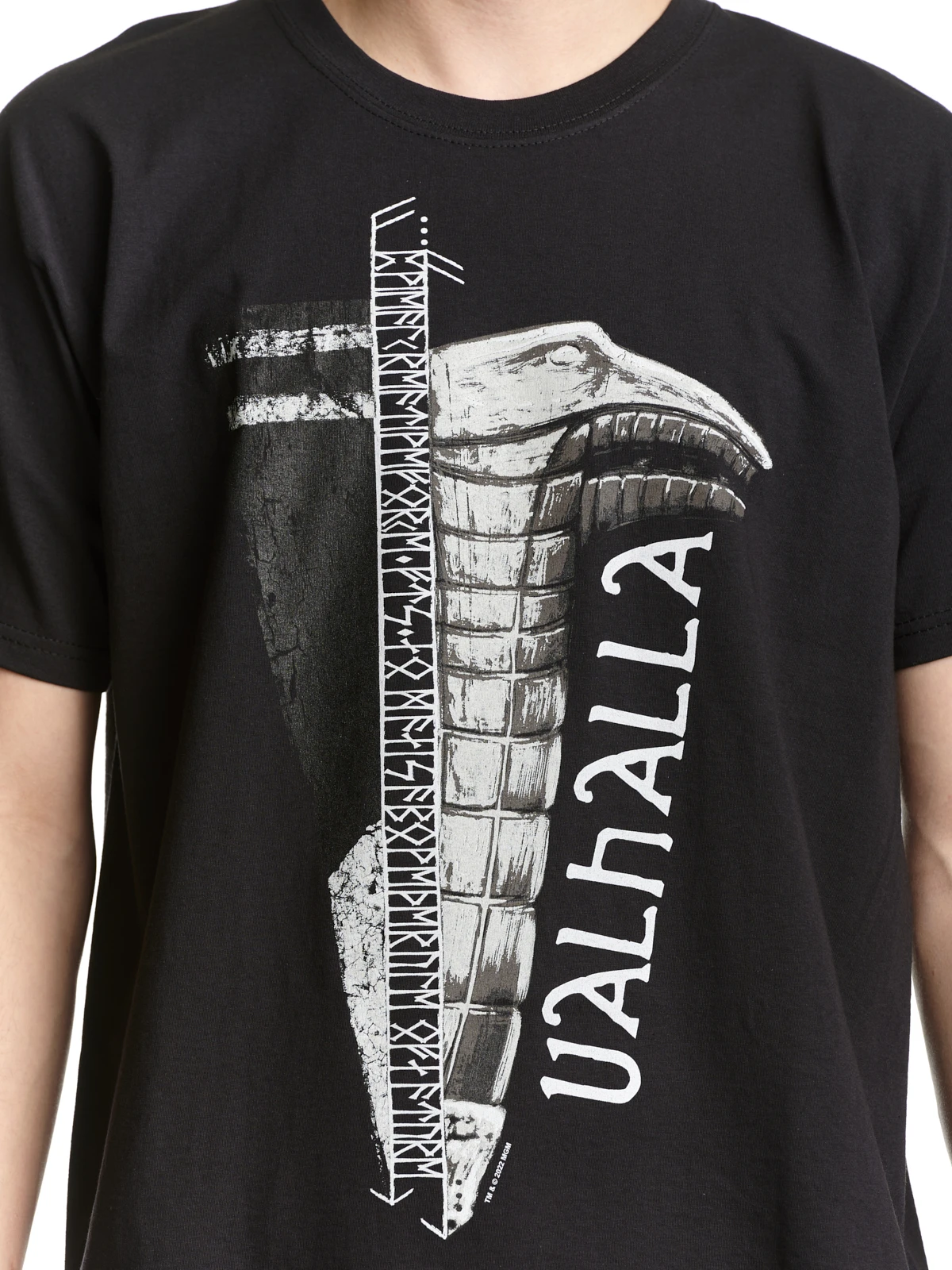 Vikings Valhalla Valhalla Collage Herren T-Shirt Schwarz – Bild 6