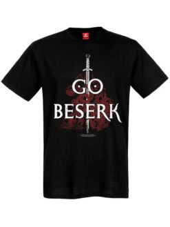 Vikings Valhalla Go Beserk Herren T-Shirt Schwarz