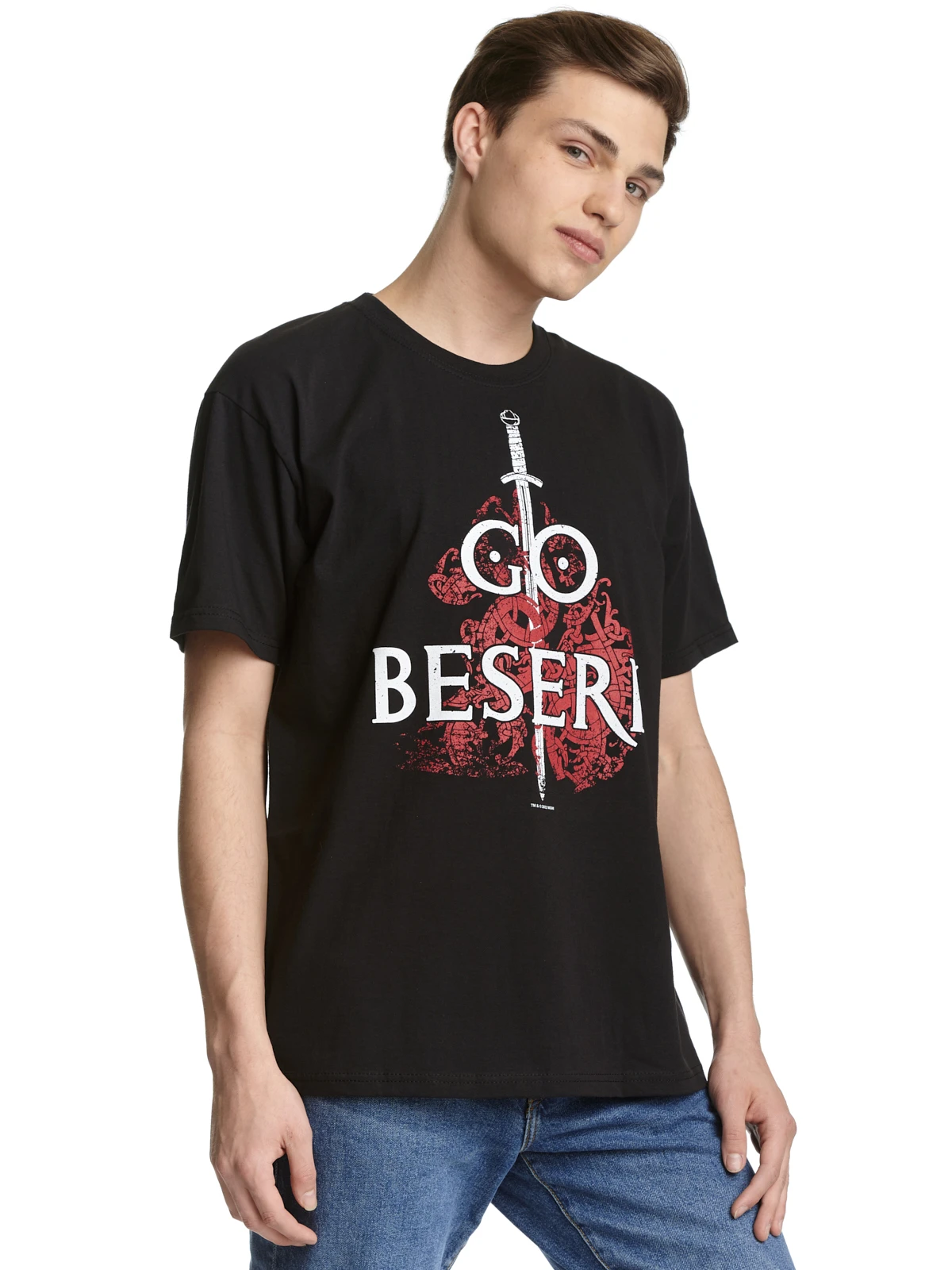 Vikings Valhalla Go Beserk Herren T-Shirt Schwarz – Bild 7