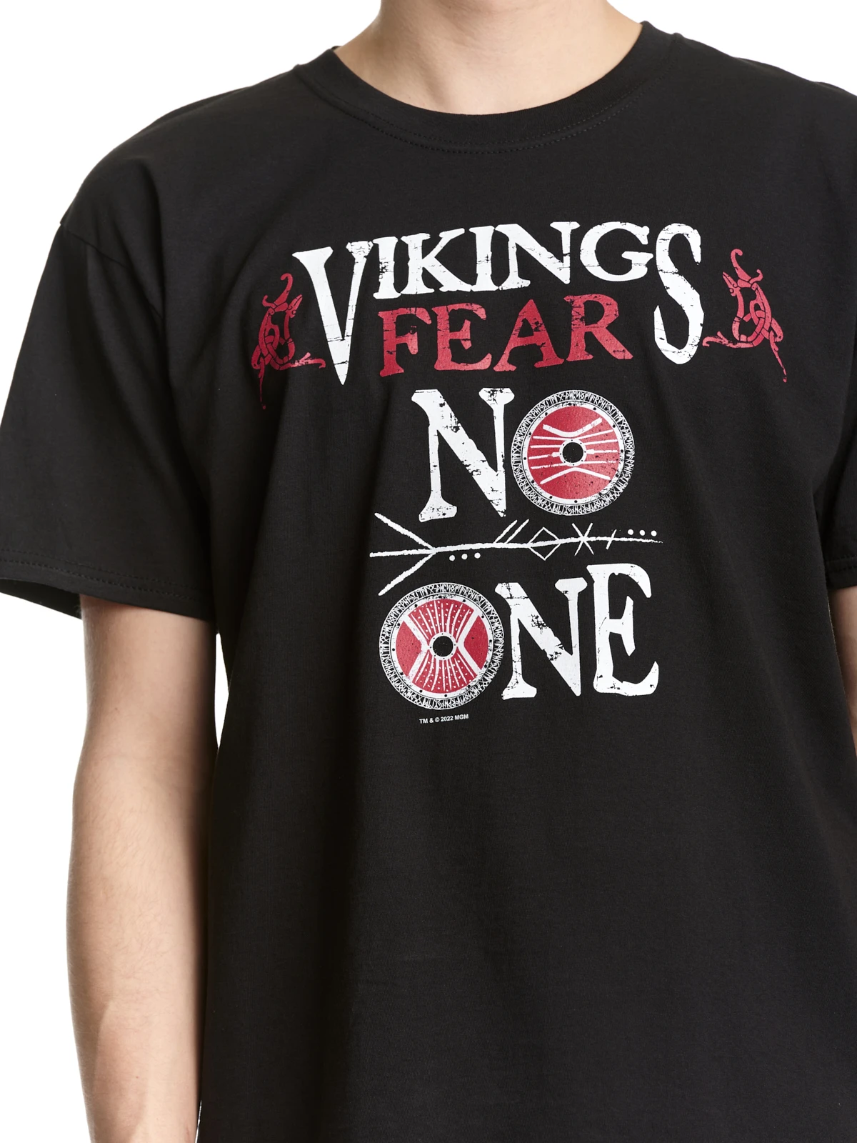 Vikings Valhalla Vikings Fear No One Herren T-Shirt Schwarz – Bild 6