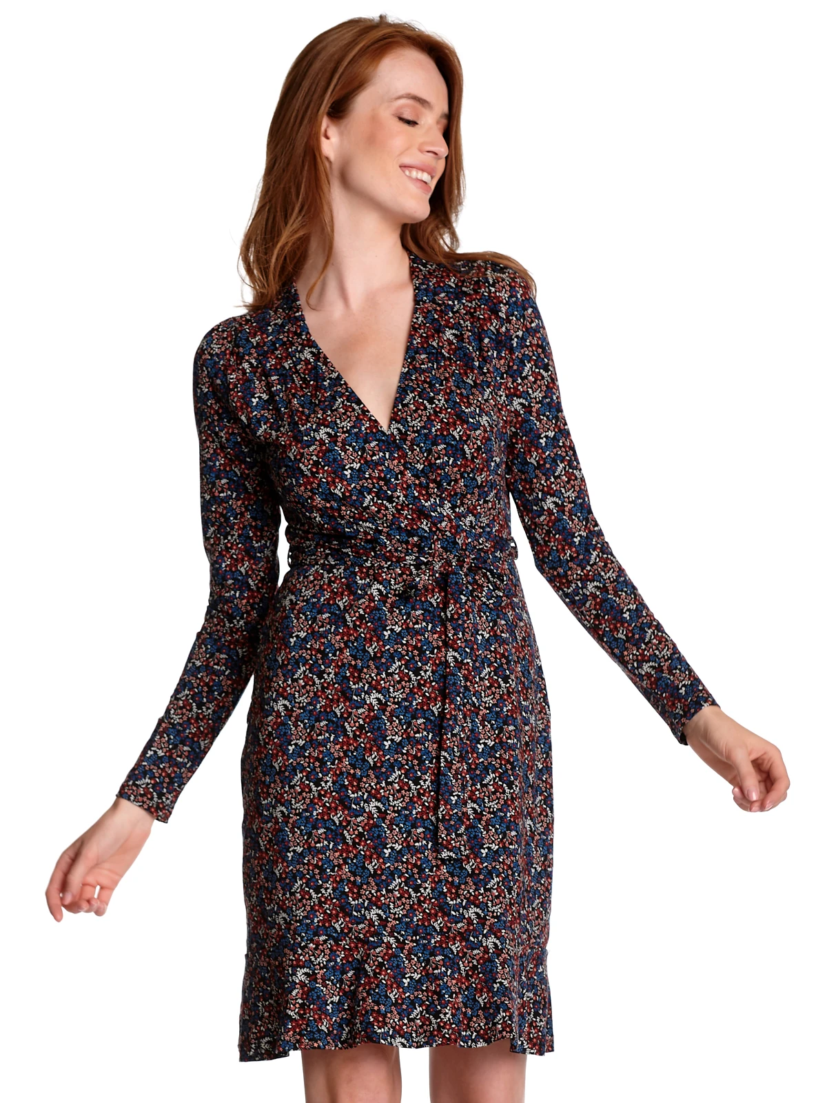 Vive Maria Amelie Flower Damen A-Linien-Kleid Schwarz Allover – Bild 6