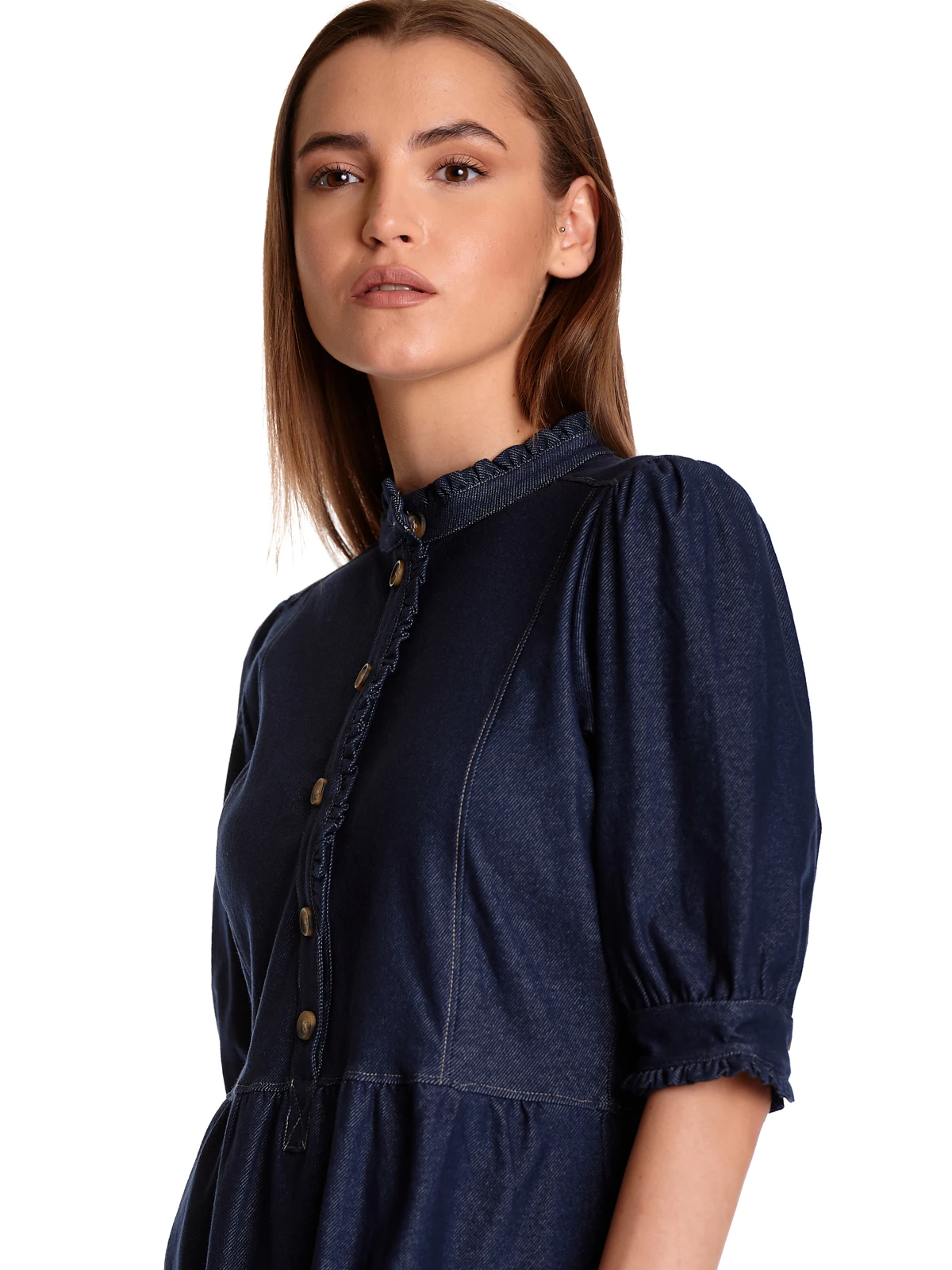 Vive Maria Arizona Denim Damen Blusenkleid Blau – Bild 5