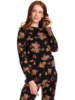 Vive Maria Barock Damen Sweatshirt Schwarz Allover