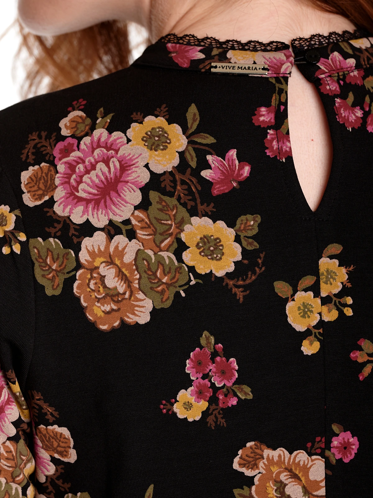 Vive Maria Barock Love Damen A-Linien-Kleid Schwarz Allover – Bild 4