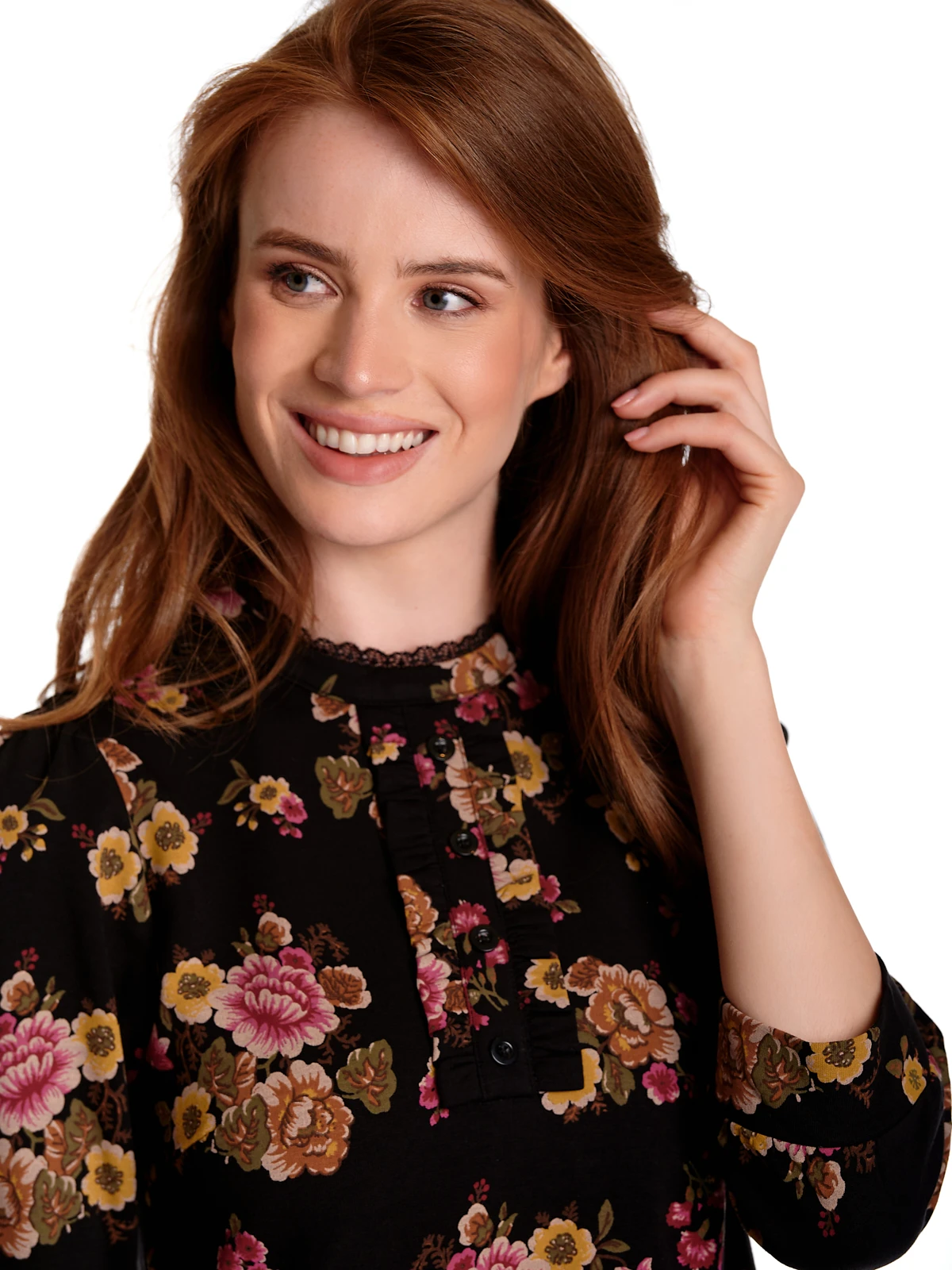 Vive Maria Barock Love Damen A-Linien-Kleid Schwarz Allover – Bild 5