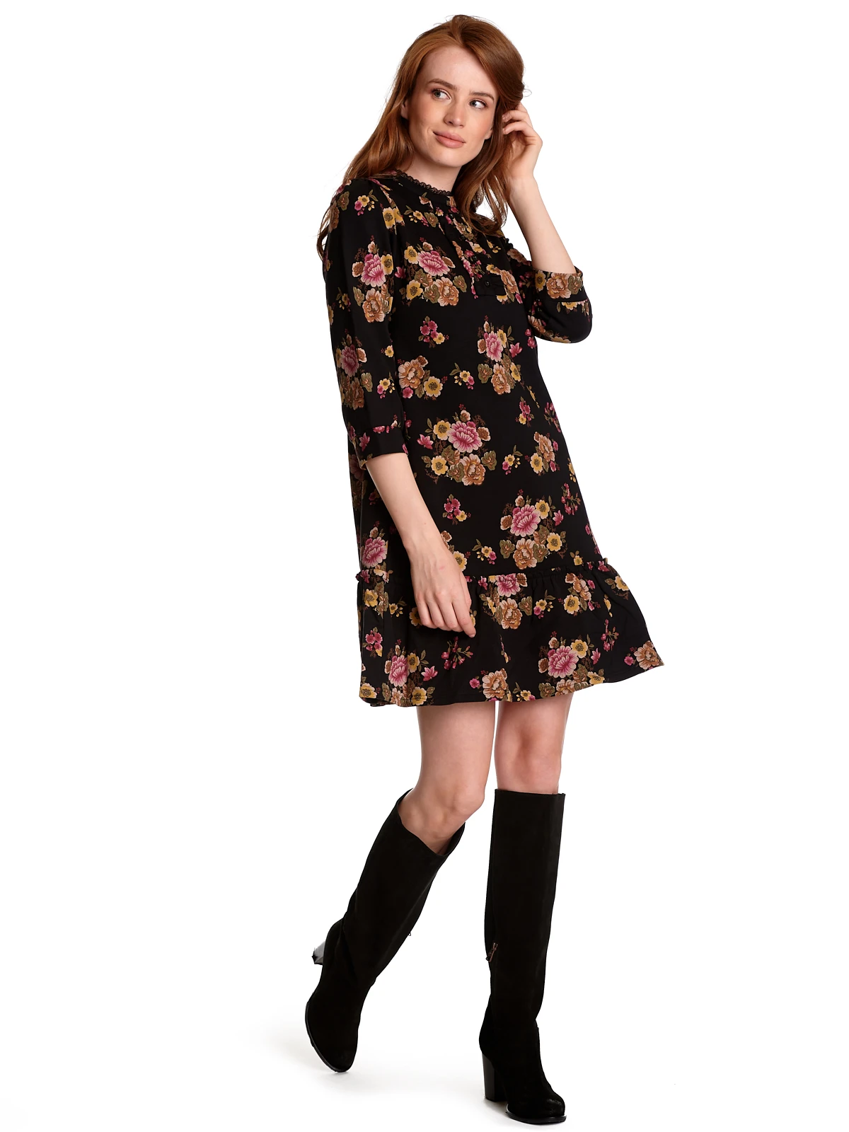 Vive Maria Barock Love Damen A-Linien-Kleid Schwarz Allover – Bild 6