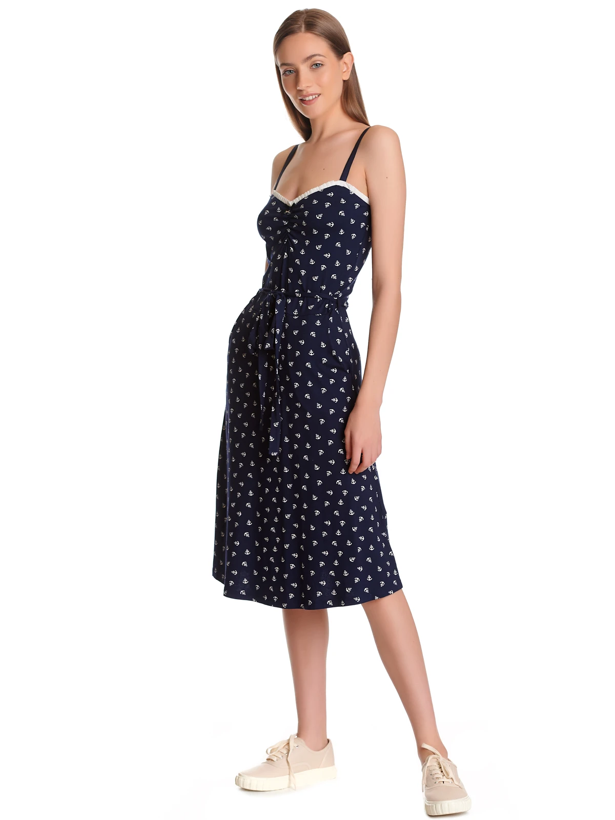 Vive Maria Belle Mer Damen Trägerkleid Blau Allover – Bild 4