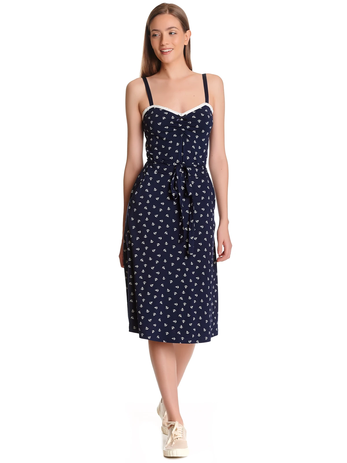 Vive Maria Belle Mer Damen Trägerkleid Blau Allover – Bild 7