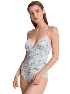 Vive Maria Blue Dawn Damen Wäscheset: Top Mit Slip Blau Allover