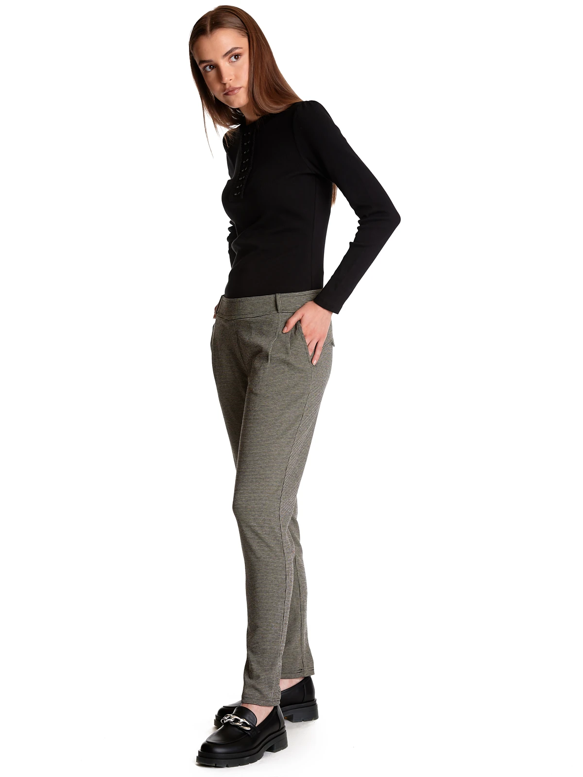 Vive Maria Chelsea Damen Jerseyhose Creme/schwarz – Bild 4