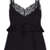 Vive Maria Chez Colette Lace Damen Trägertop Schwarz