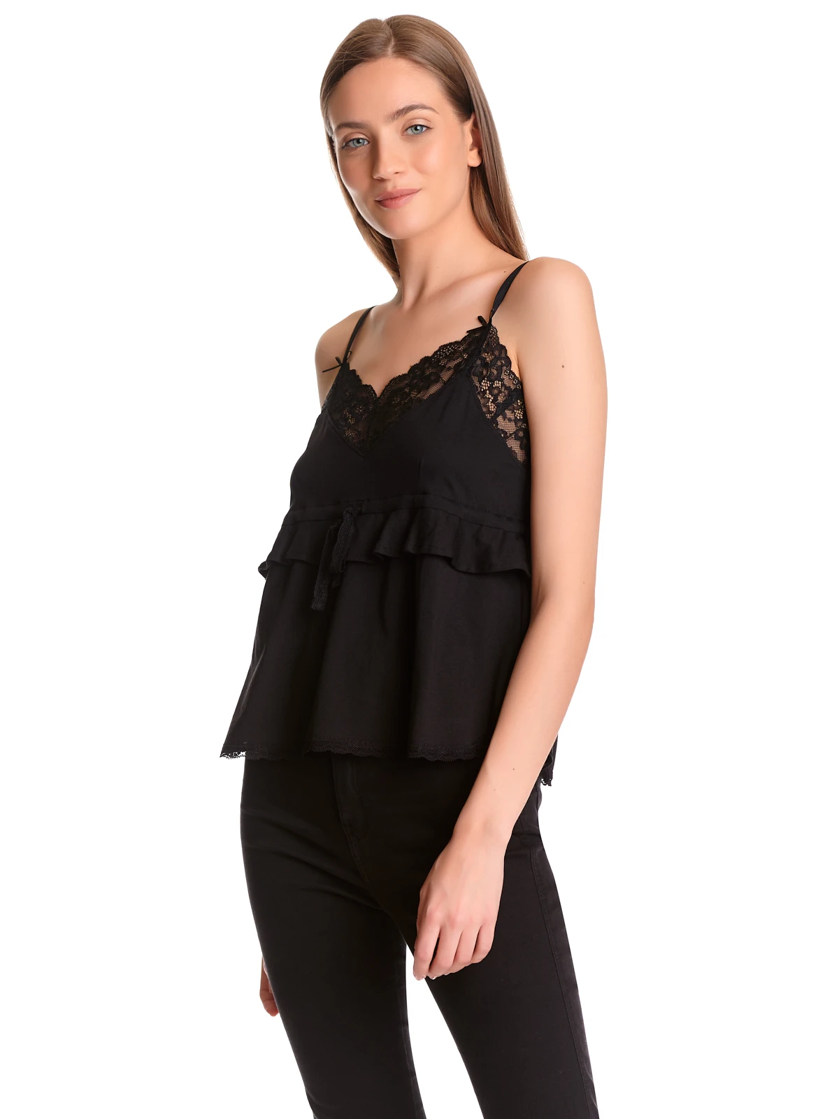 Vive Maria Chez Colette Lace Damen Trägertop Schwarz – Bild 4