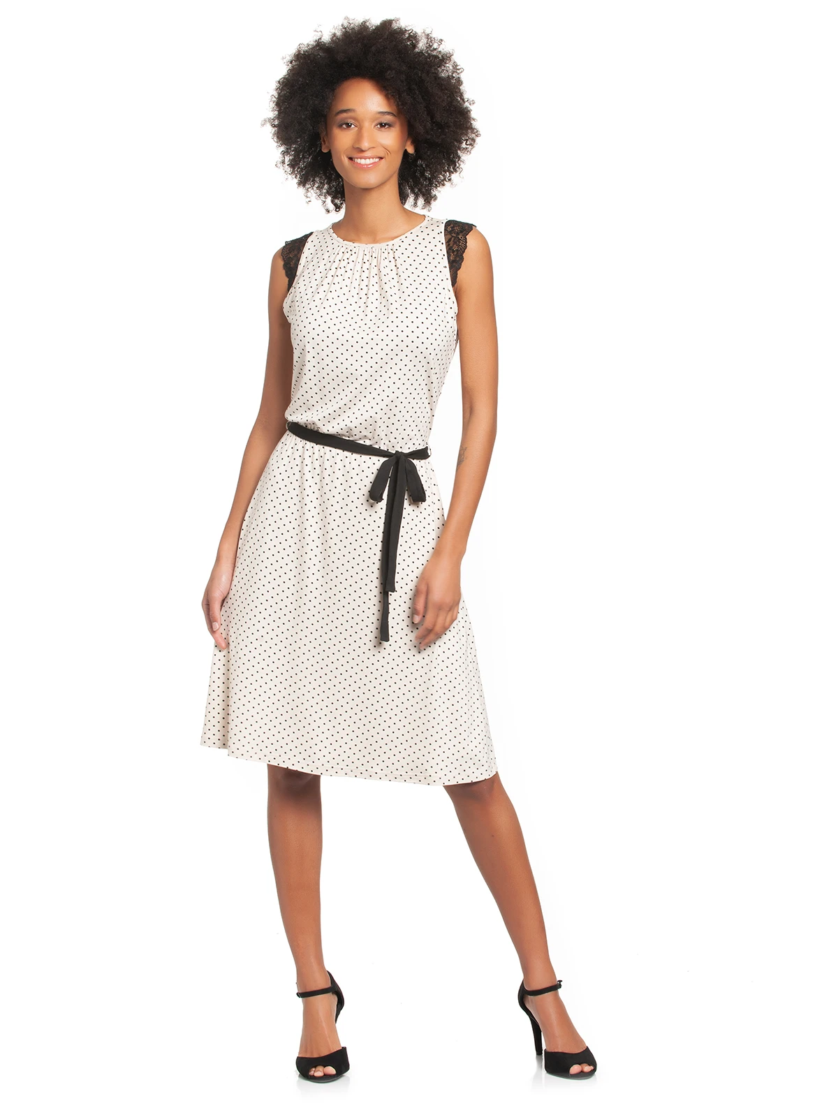 Vive Maria Chicago Girl Damen A-Linien-Kleid Creme/allover – Bild 2