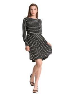 Vive Maria Dandy Flower Damen A-Linien-Kleid Schwarz Allover