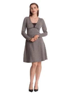 Vive Maria Dandy Time Damen A-Linien-Kleid Creme/allover