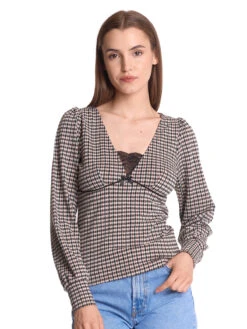 Vive Maria Dandy Time Damen Langarmshirt Creme/allover