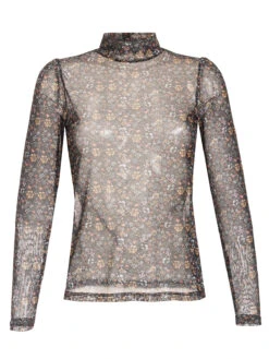 Vive Maria Ending Summer Tulle Damen Langarmshirt Schwarz Allover