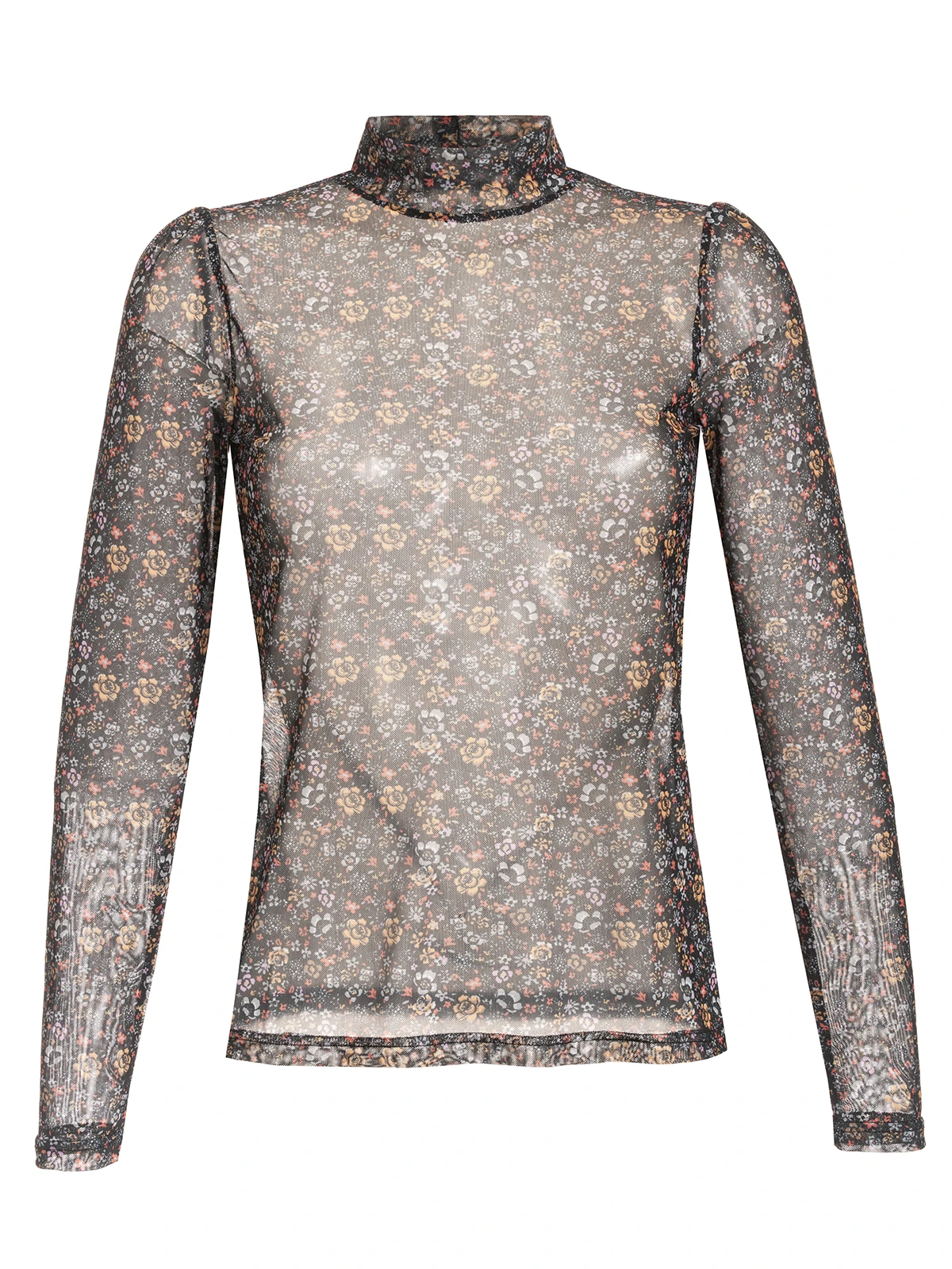 Vive Maria Ending Summer Tulle Damen Langarmshirt Schwarz Allover