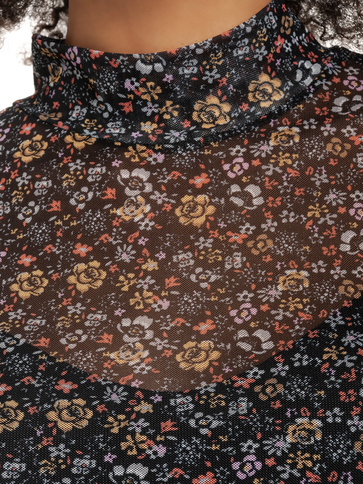 Vive Maria Ending Summer Tulle Damen Langarmshirt Schwarz Allover - Image 6