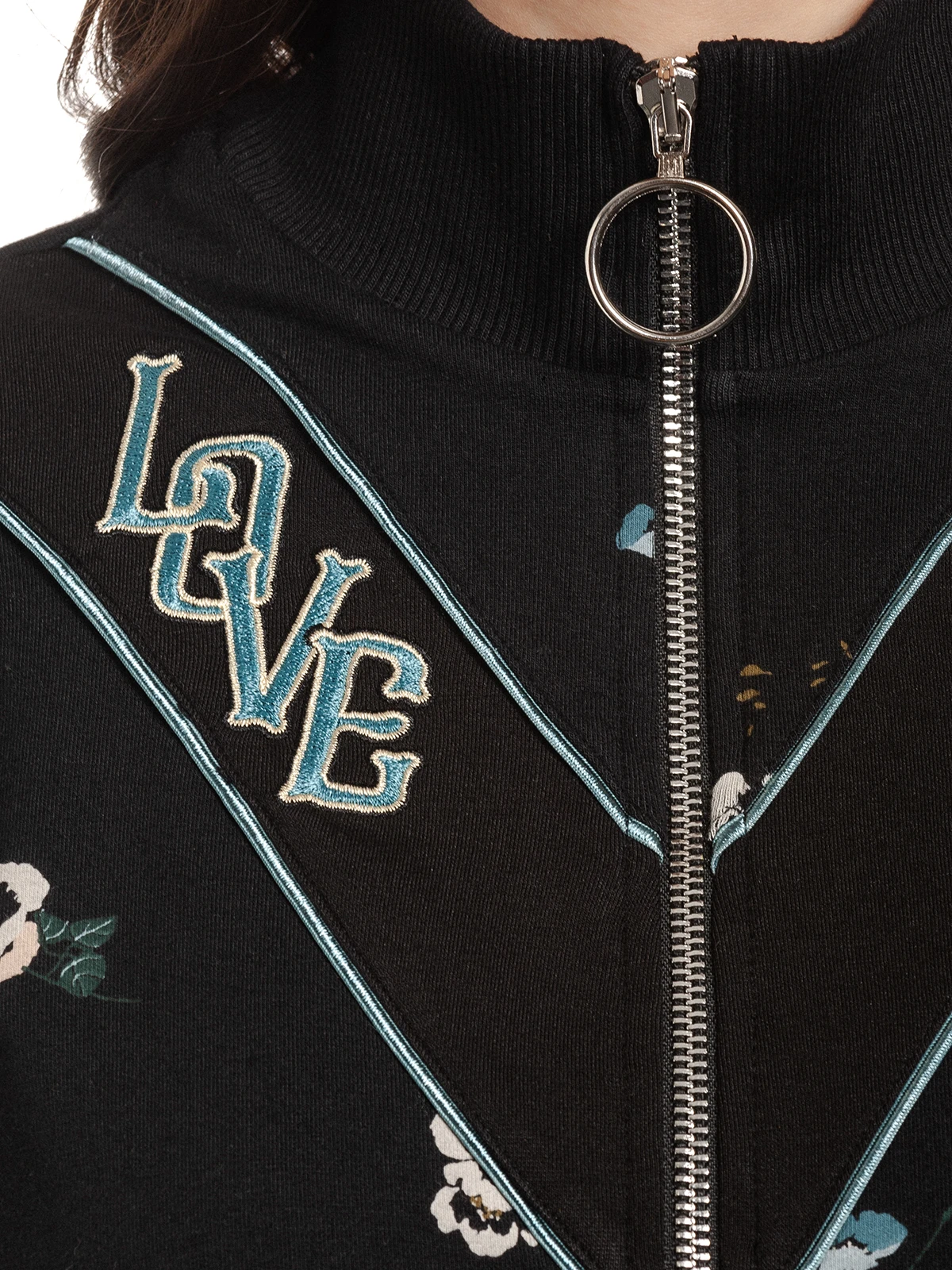 Vive Maria Floral Sport Damen Blouson Schwarz Allover – Bild 6