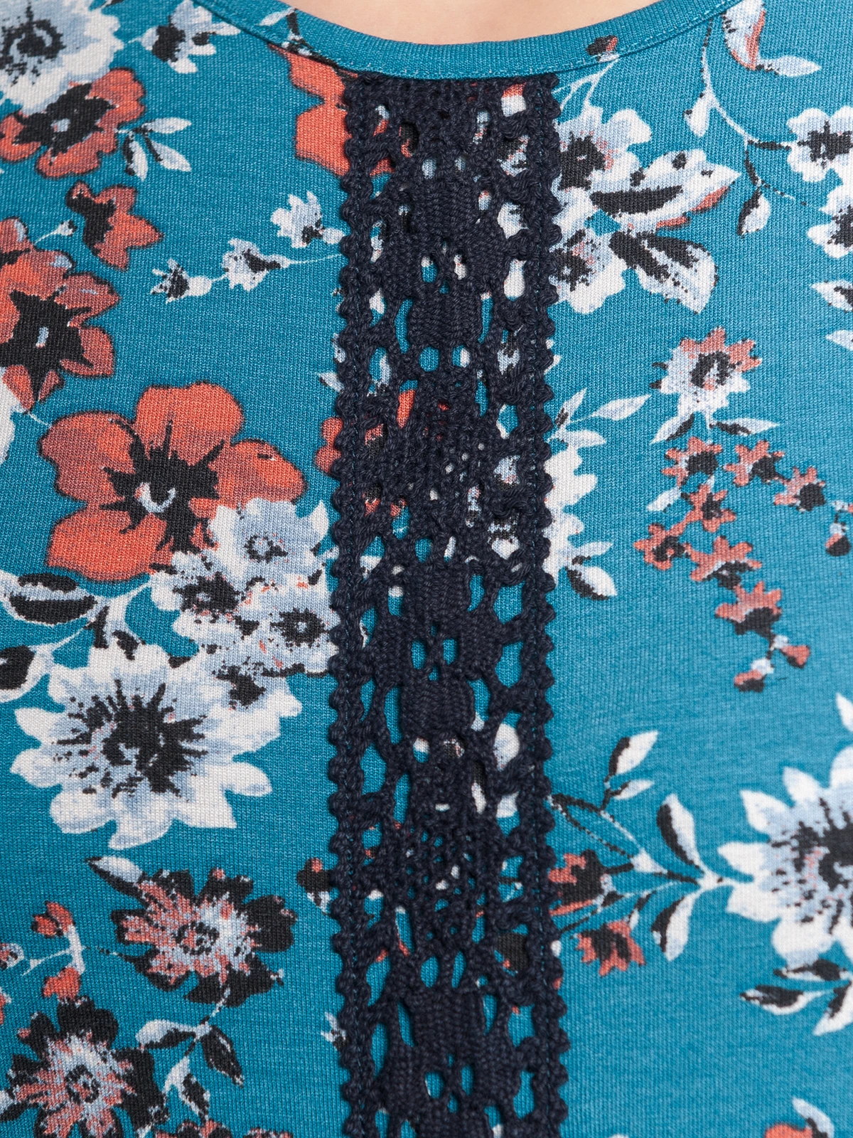 Vive Maria Flower Damen Jerseykleid Azur Allover – Bild 10