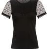 Vive Maria French Chic Damen Kurzarmbluse Schwarz