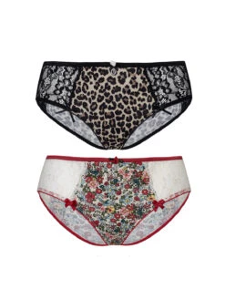 Vive Maria French Flower Damen Panty-Set Leo Allover/creme Allover