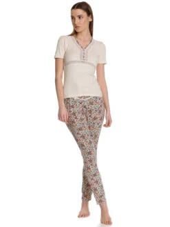 Vive Maria French Flower Damen Pyjama Creme/allover