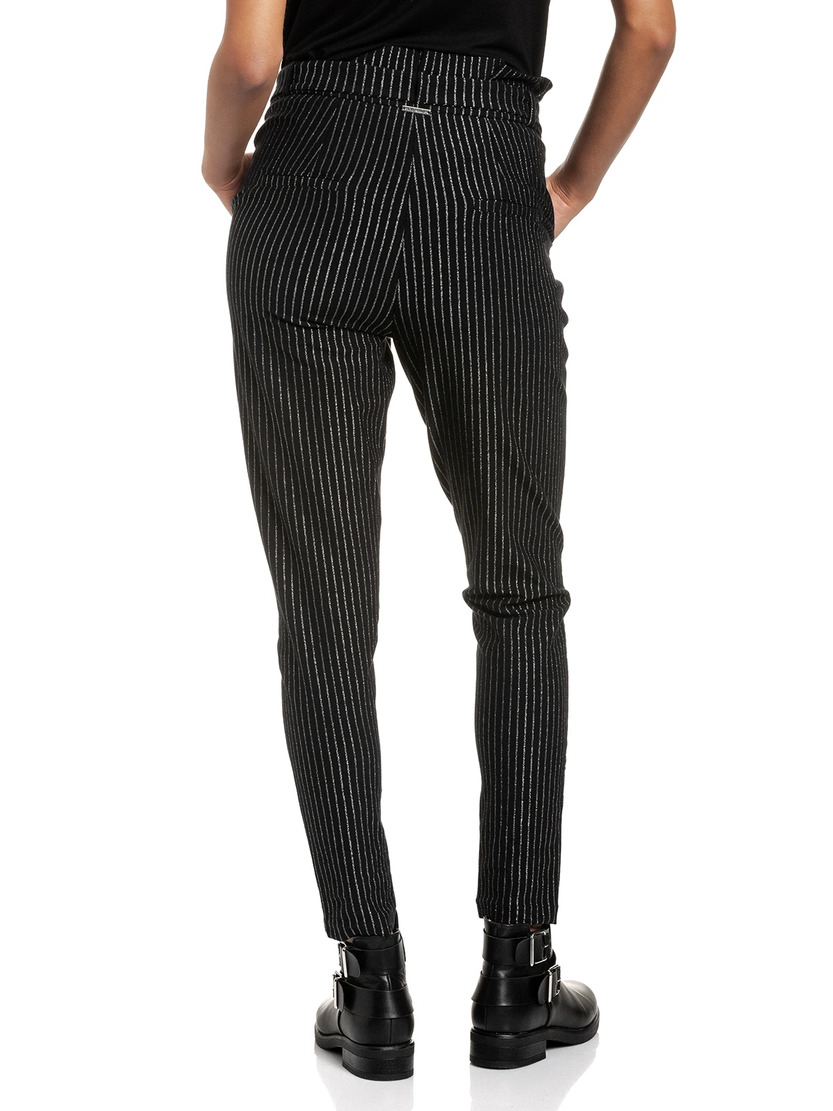 Vive Maria Glamour Dandy Damen Paperbag-Hose Schwarz – Bild 3