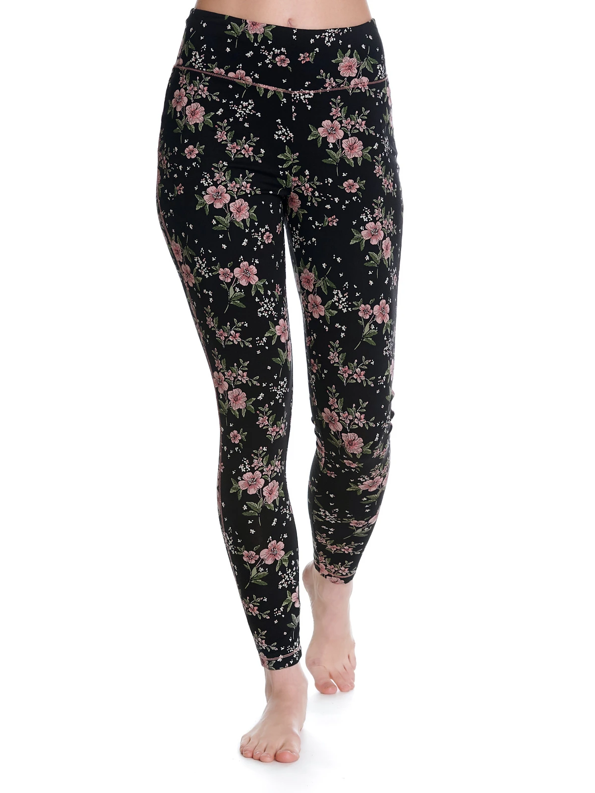 Vive Maria Hibiscus Love Damen Leggings Schwarz Allover – Bild 2