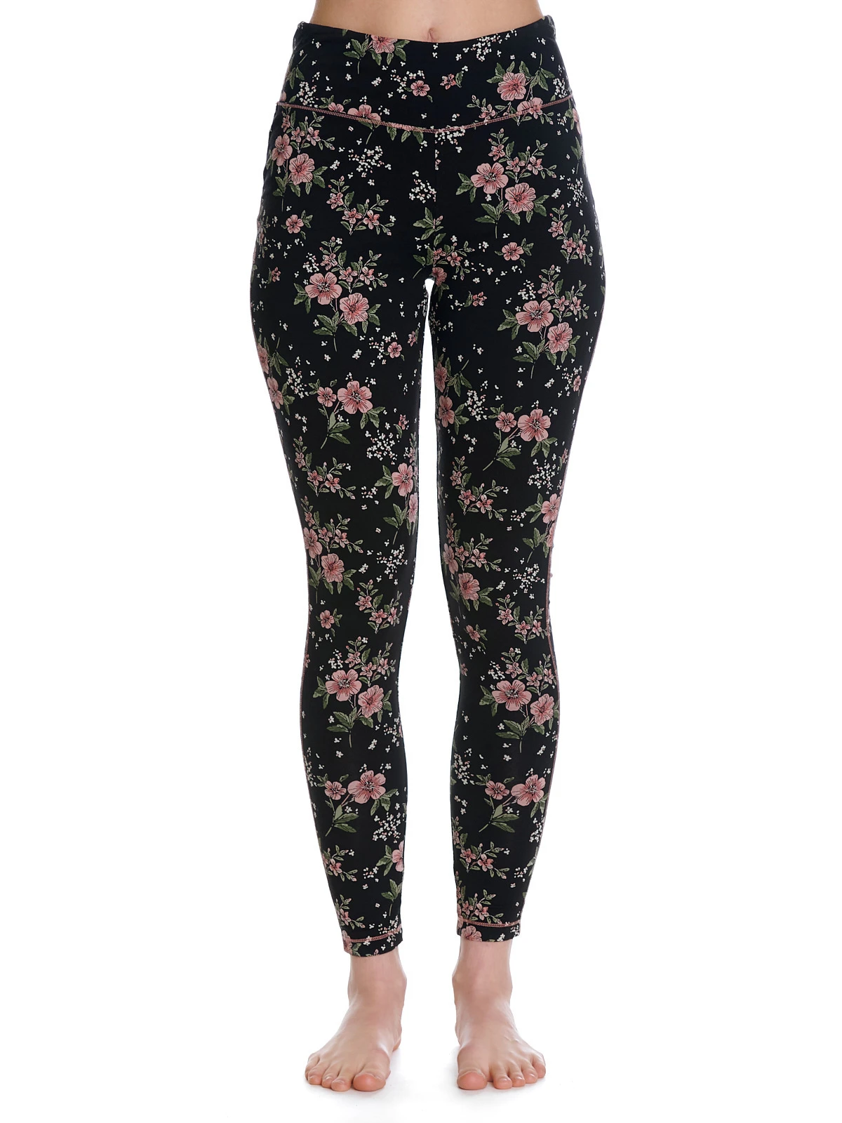 Vive Maria Hibiscus Love Damen Leggings Schwarz Allover – Bild 7