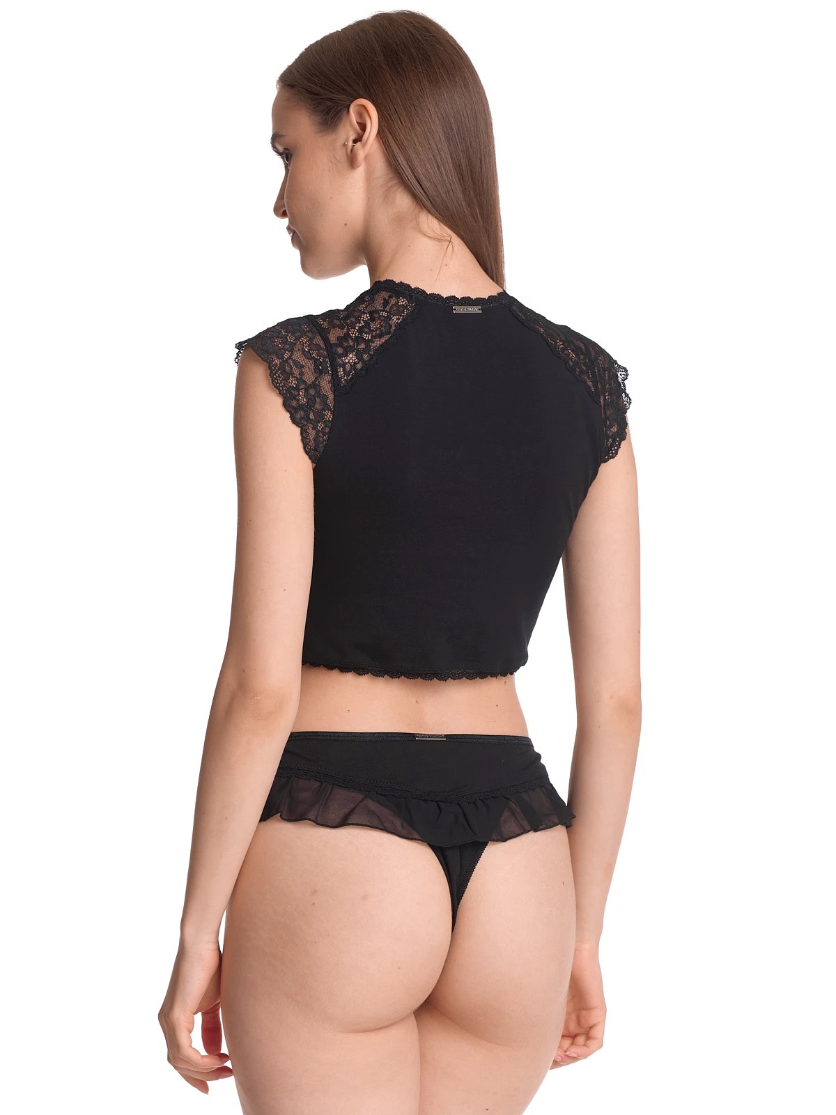 Vive Maria Ladylove Damen Wäscheset: Top Mit Slip Schwarz - Image 3