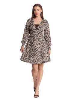 Vive Maria Leo Winter Damen A-Linien-Kleid Leo