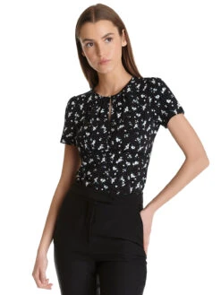 Vive Maria Ma Valérie Damen T-Shirt Schwarz Allover