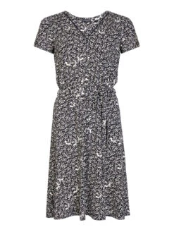 Vive Maria Marguerite Damen A-Linien-Kleid Schwarz Allover