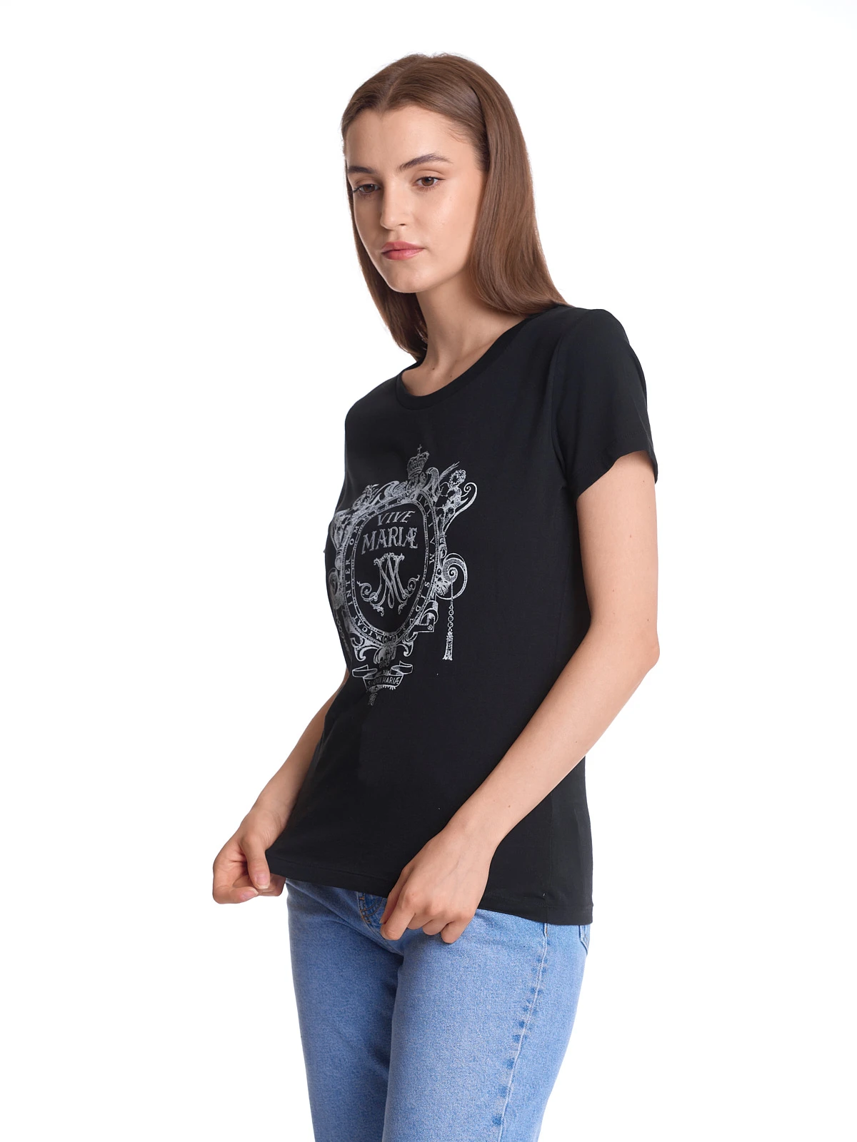 Vive Maria Maria's Baroque Damen T-Shirt Schwarz - Image 5