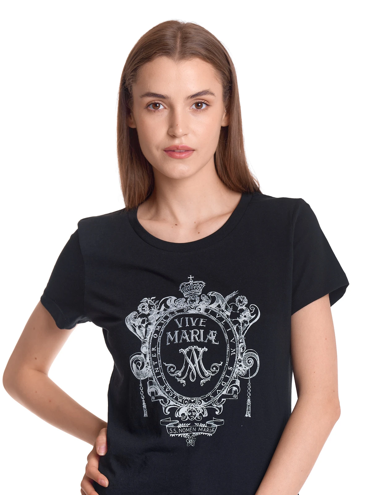 Vive Maria Maria's Baroque Damen T-Shirt Schwarz - Image 8