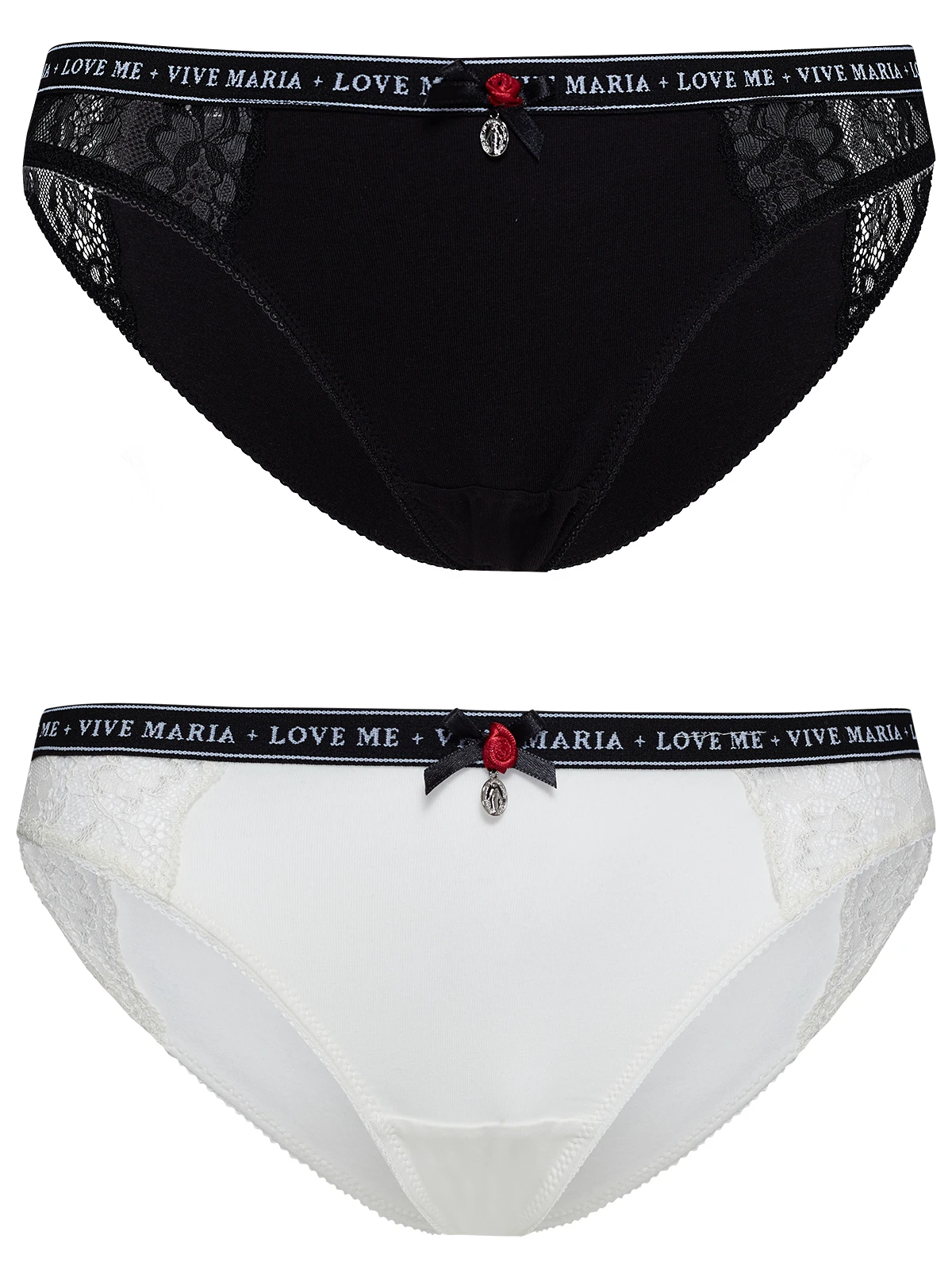 Vive Maria Marias Slipset Damen Slip-Set Creme/schwarz