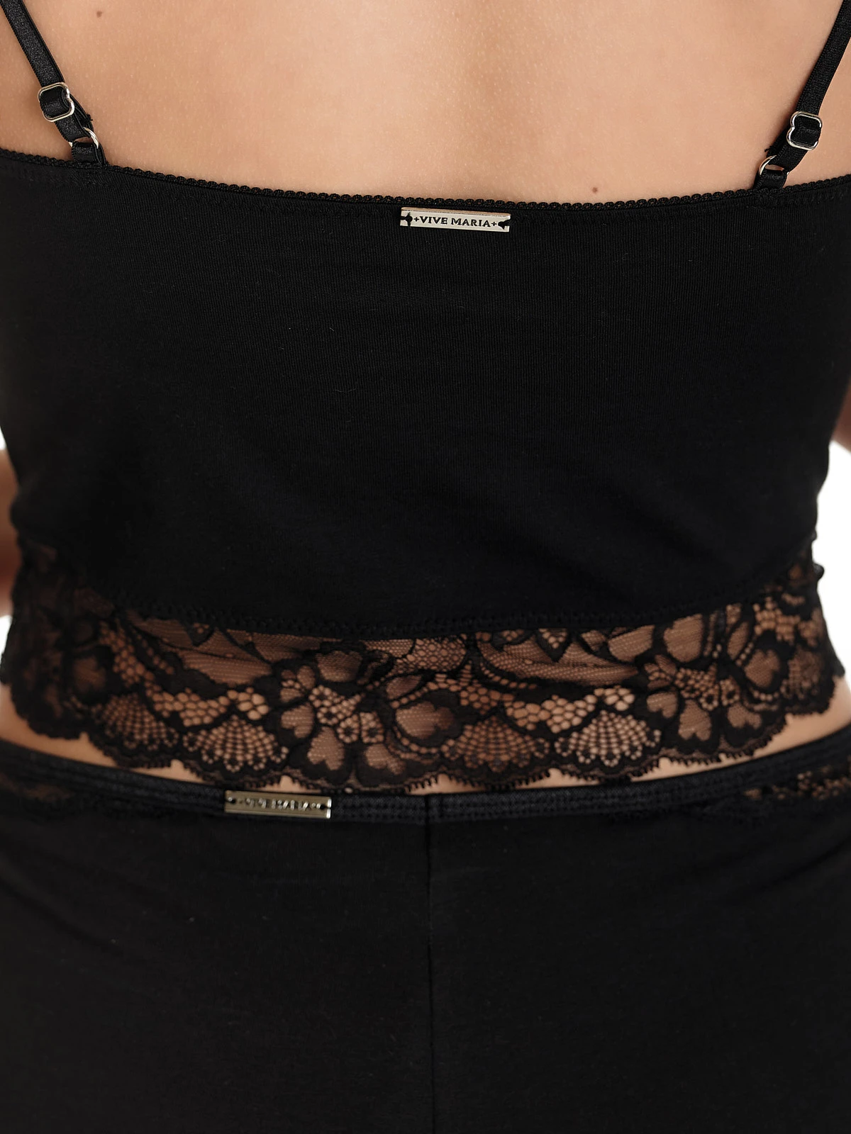 Vive Maria Marias High Waist Damen Wäscheset: Top Mit Panty Schwarz – Bild 6