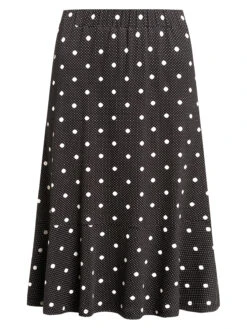 Vive Maria Mia Maria Damen A-Linien-Rock Schwarz Allover