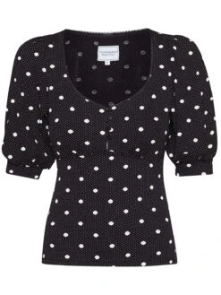 Vive Maria Mia Maria Damen Schlupfbluse Schwarz Allover