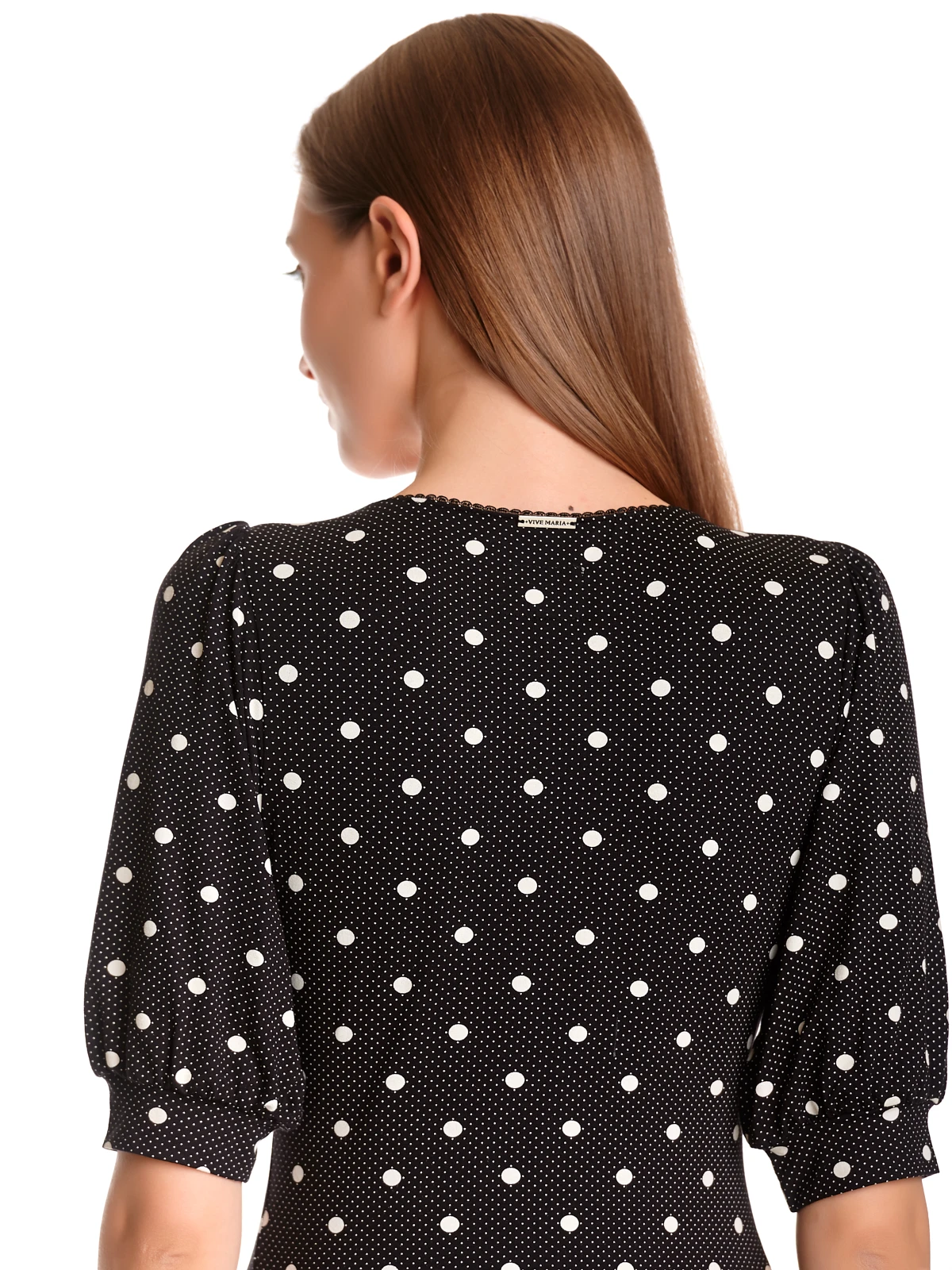 Vive Maria Mia Maria Damen Schlupfbluse Schwarz Allover – Bild 6