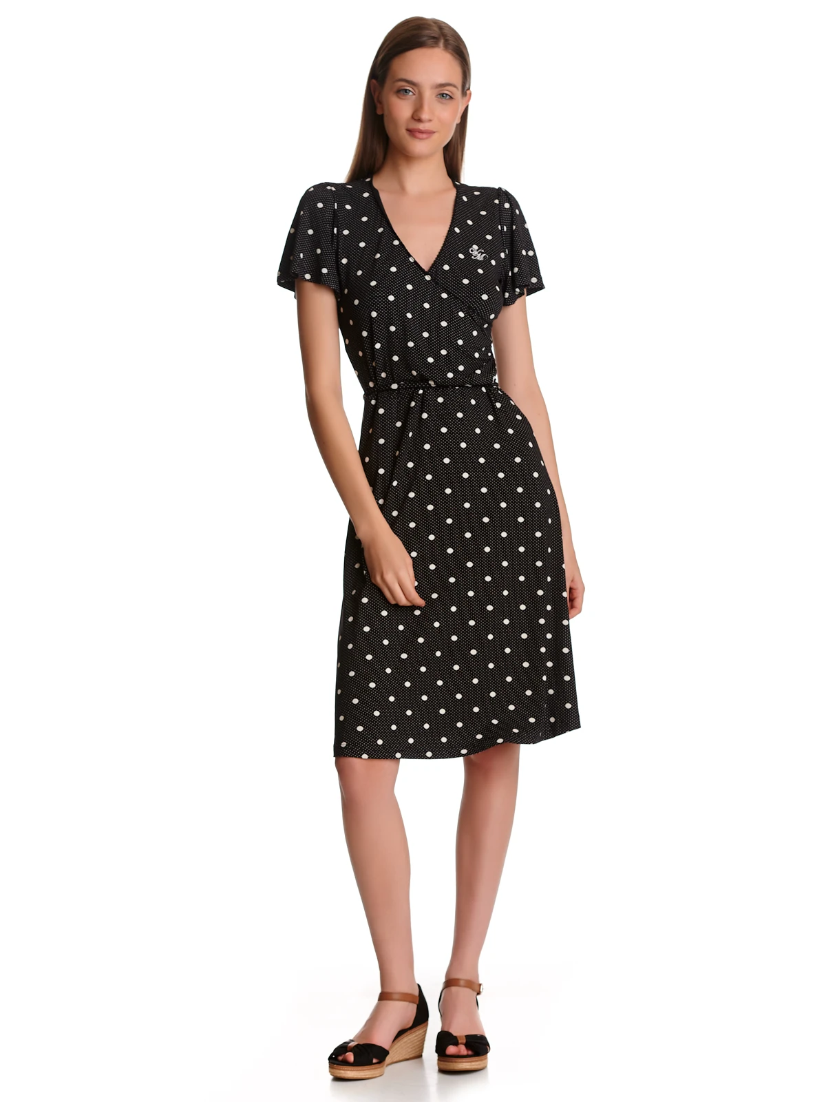 Vive Maria Mia Maria Damen Wickelkleid Schwarz Allover – Bild 2